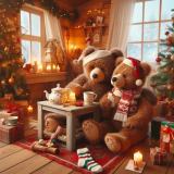 Ours amoureux de Noël