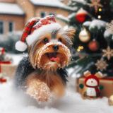 Yorkie de Noël