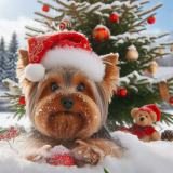 Yorkie de Noël