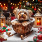 Yorkie de Noël
