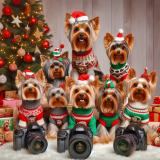Club photo de Yorkie de Noël