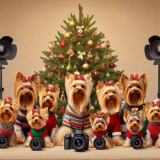 Club photo de Yorkie de Noël