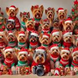 Club photo de Yorkie de Noël