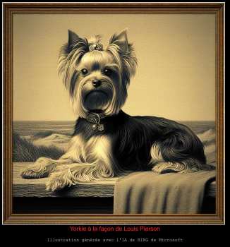 Yorkie à la façon de Louis Pierson