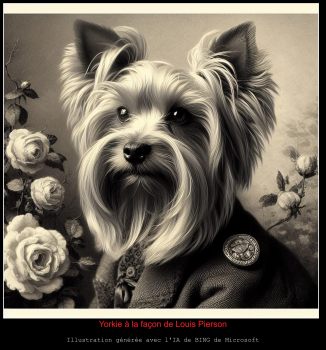 Yorkie à la façon de Louis Pierson