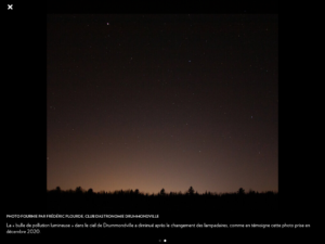 Moins de pollution lumineuse à Drummondville