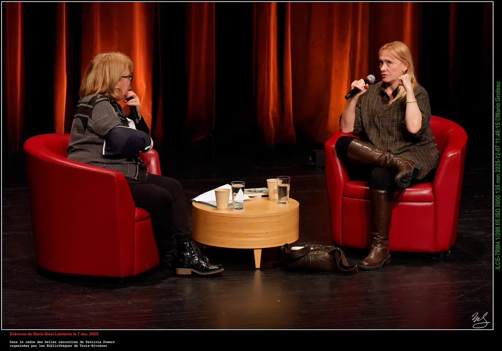 Les belles rencontres de Patricia Powers avec Marie-Sissi Labrèche Les belles rencontres de Patricia Powers avec Marie-Sissi Labrèche
